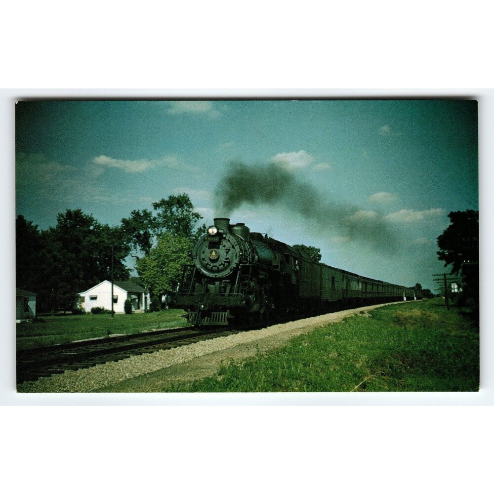 Baltimore & Ohio Railroad No. 5038 Steam Locomotive Photochrome Postcard